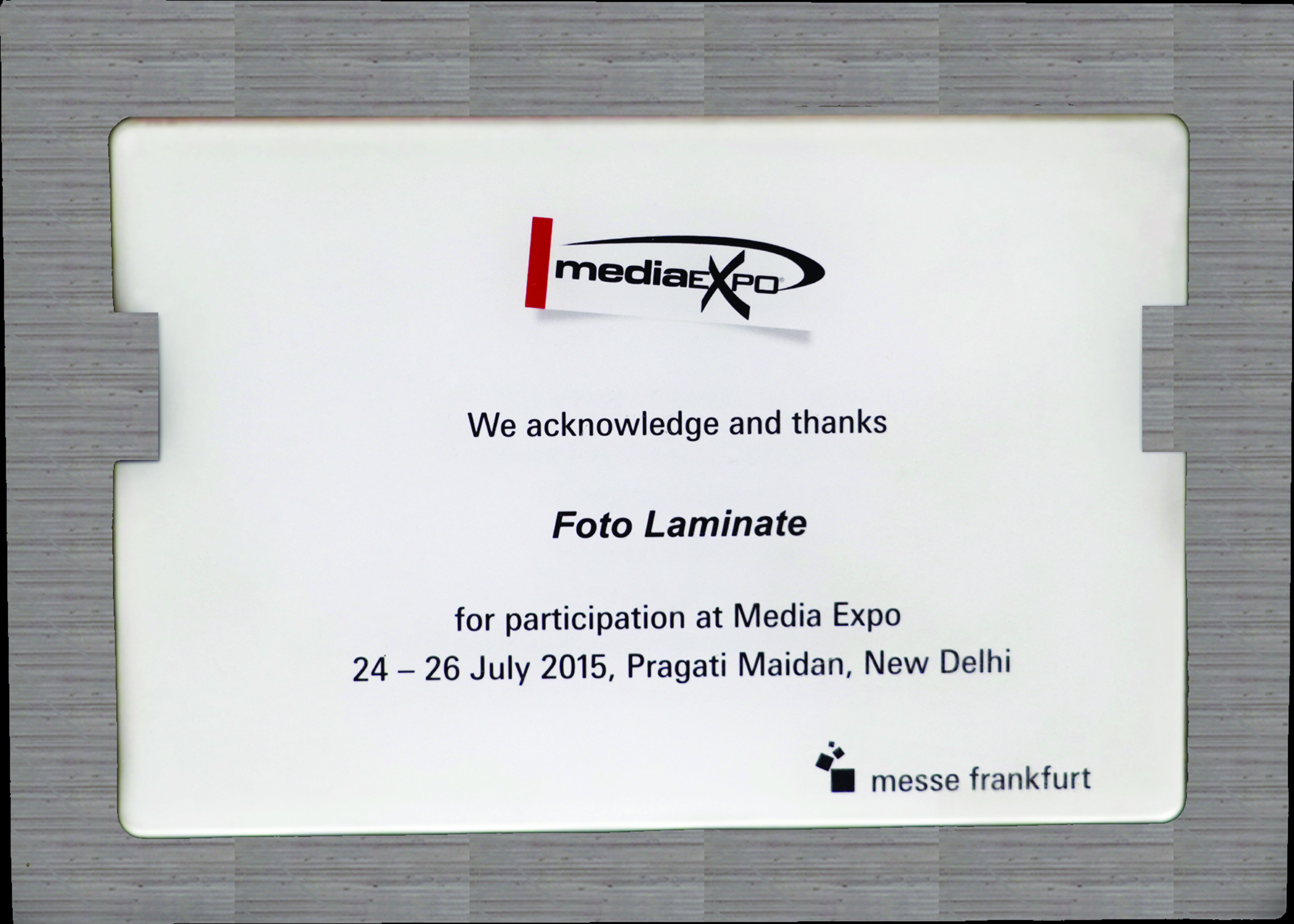 MEDIA EXPO PRAGATI MAIDAN AT NEW DELHI AWARD IN 2015-2